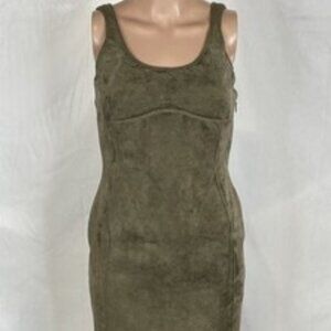 Fendi x Skims Women's Dress Mini Velvet Sleeveless Size 42/US 6 Green